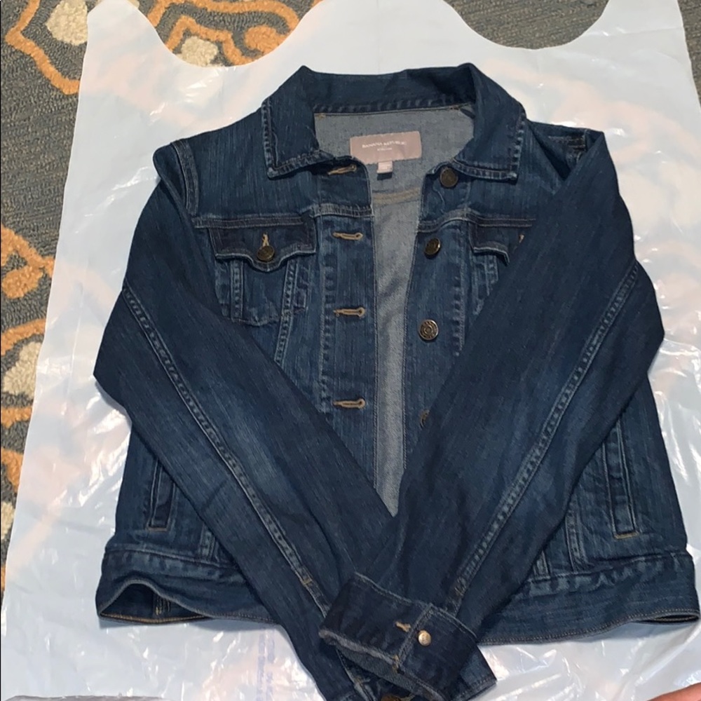 Dark washed jean jacket from Banana republic